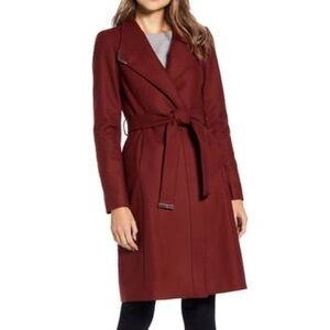 Ted Baker London Ellgenc Belted Wrap Coat Sz 3